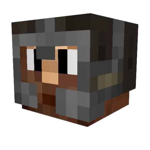 buscus37 Minecraft avatar head, 3D render