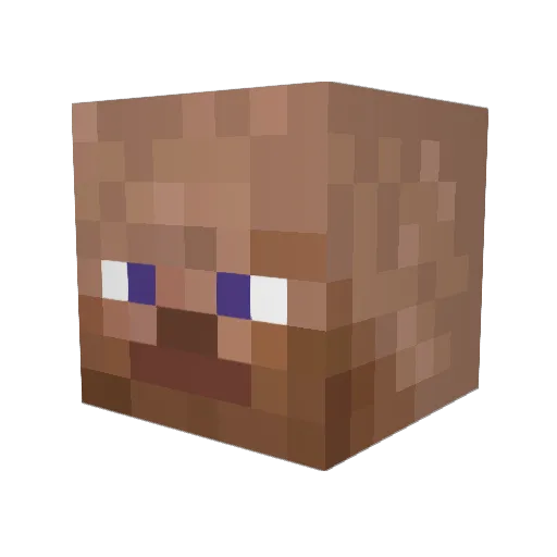 bushimin Minecraft avatar head, 3D render