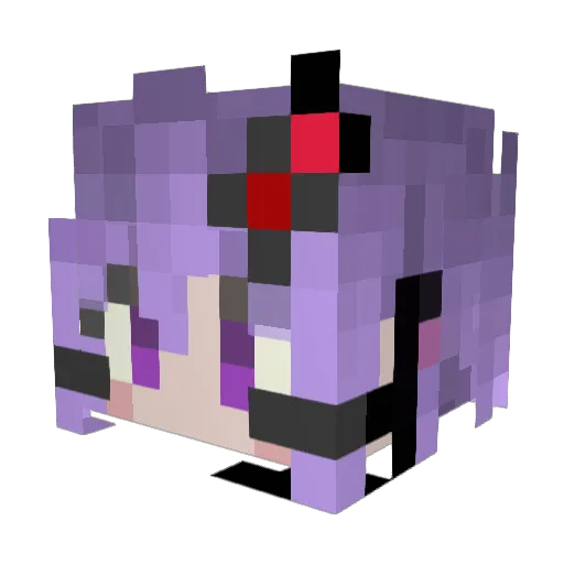 bushindo Minecraft avatar head, 3D render