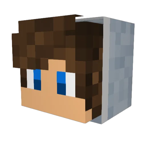 bushinyan01 Minecraft avatar head, 3D render