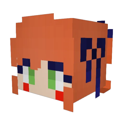 bushsheep Minecraft avatar head, 3D render