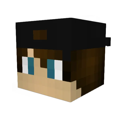 buskmartin Minecraft avatar head, 3D render