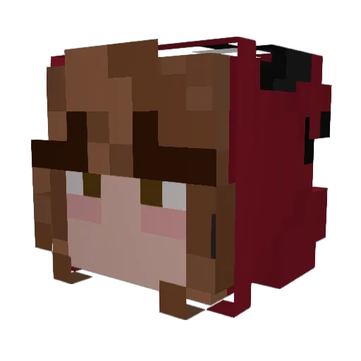 bussmobile Minecraft avatar head, 3D render
