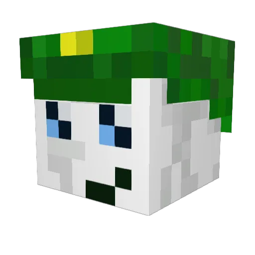 bussqb Minecraft avatar head, 3D render