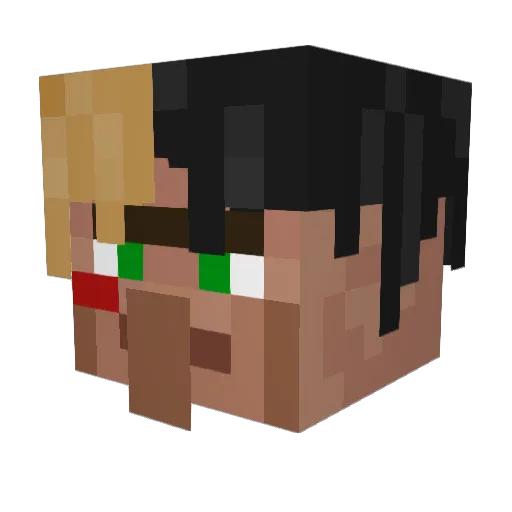 bussyblaster777 Minecraft avatar head, 3D render