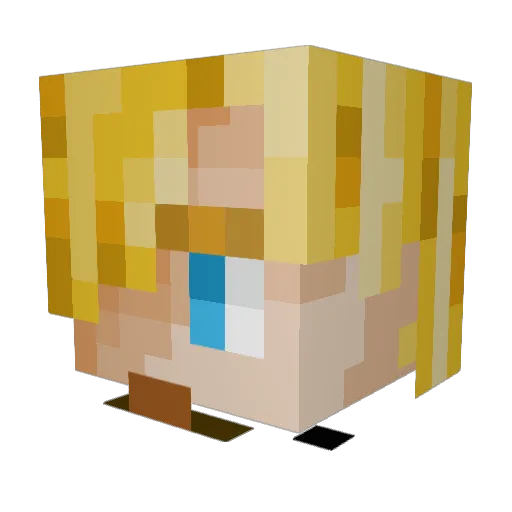 bustdown_darrel Minecraft avatar head, 3D render