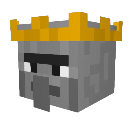 busted69 Minecraft avatar head, 3D render