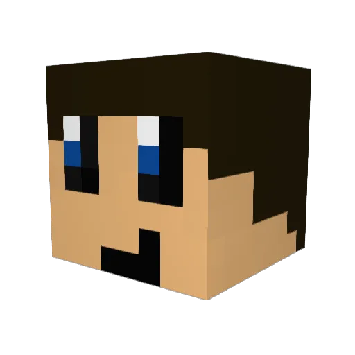 buster678 Minecraft avatar head, 3D render