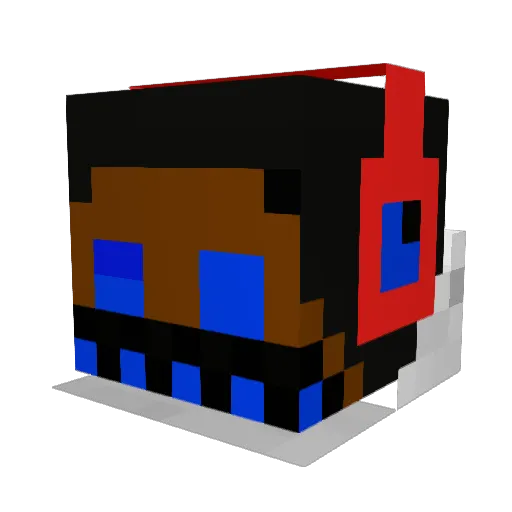bustin333 Minecraft avatar head, 3D render