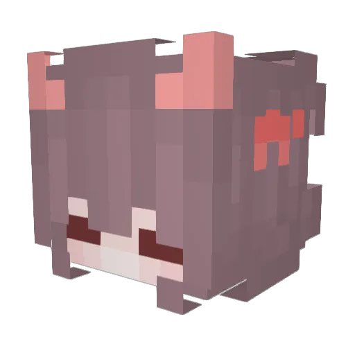 busty_lenin Minecraft avatar head, 3D render