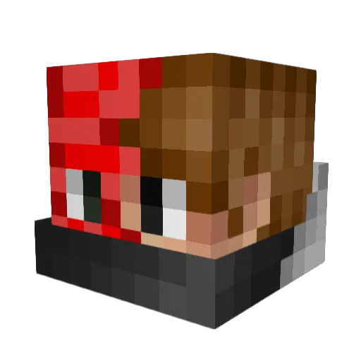 butaa00 Minecraft avatar head, 3D render