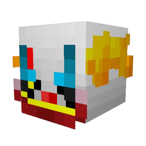 butchbagel Minecraft avatar head, 3D render