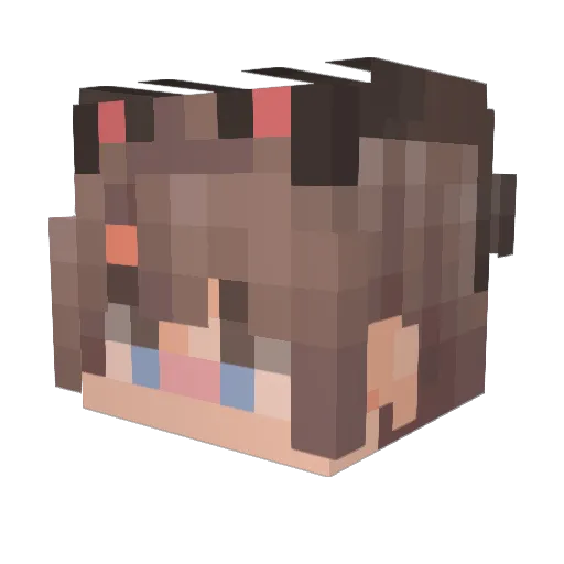 butchflavor Minecraft avatar head, 3D render