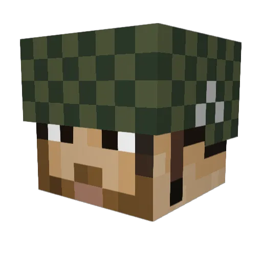 butlerj1333 Minecraft avatar head, 3D render