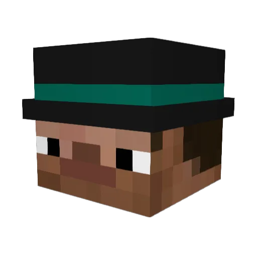 butoflakes Minecraft avatar head, 3D render