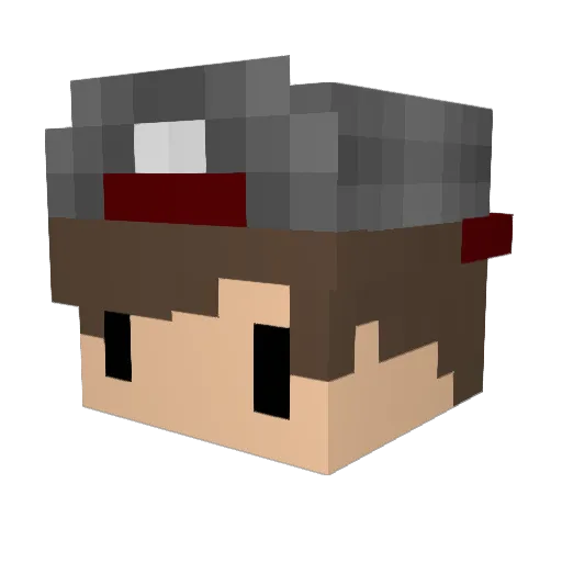 butschub Minecraft avatar head, 3D render