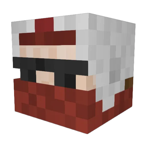 butt_squirrel7 Minecraft avatar head, 3D render