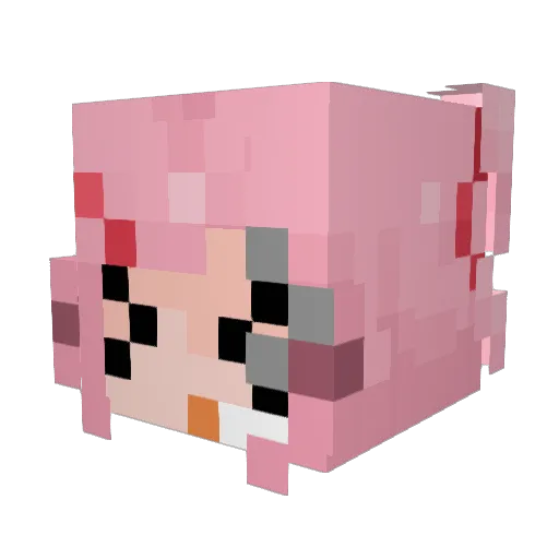 buttdihh Minecraft avatar head, 3D render