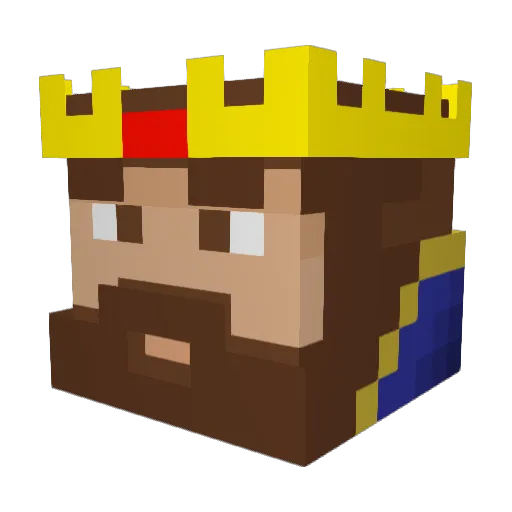 butter2015 Minecraft avatar head, 3D render