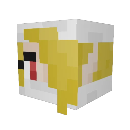 butter2234 Minecraft avatar head, 3D render