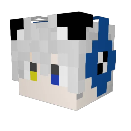 butter_666 Minecraft avatar head, 3D render