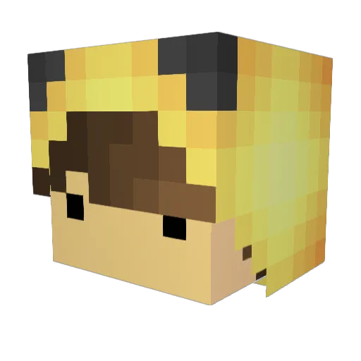 butter_milkshake Minecraft avatar head, 3D render