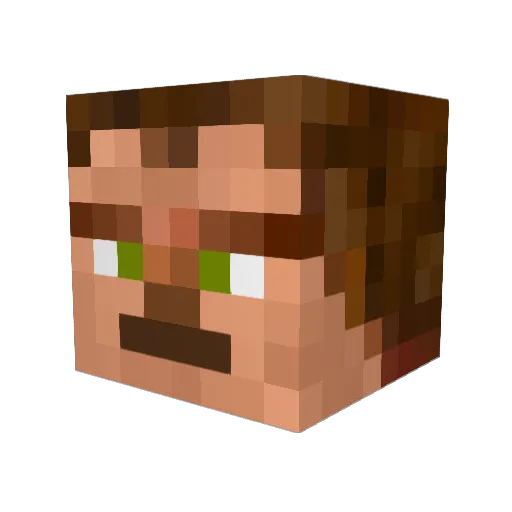 butterbin Minecraft avatar head, 3D render