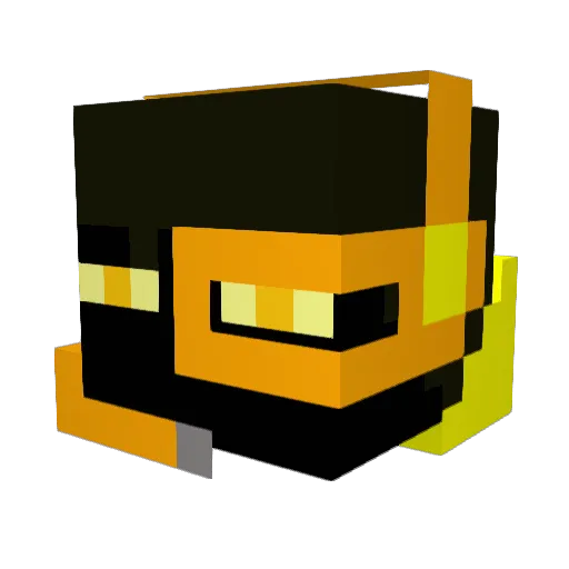 butterblaster2 Minecraft avatar head, 3D render