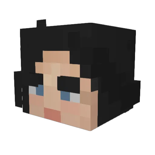 buttercakee Minecraft avatar head, 3D render