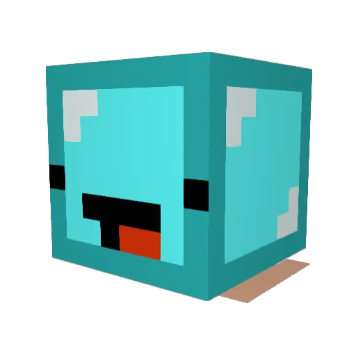buttercup1401 Minecraft avatar head, 3D render