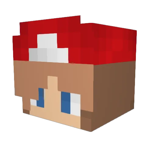 buttercup195 Minecraft avatar head, 3D render