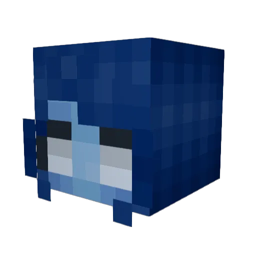 buttercupsquash Minecraft avatar head, 3D render