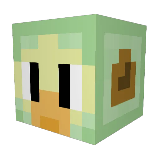 butterdog28 Minecraft avatar head, 3D render