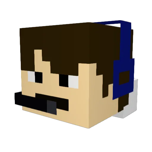 butterdude2003 Minecraft avatar head, 3D render