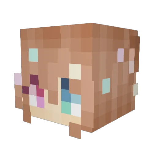 butterfly138 Minecraft avatar head, 3D render