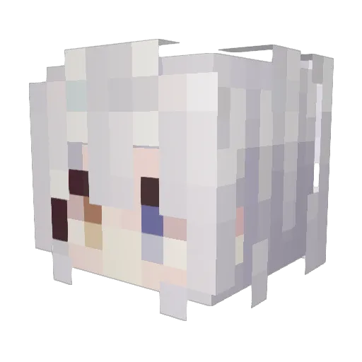 butterfly_god Minecraft avatar head, 3D render
