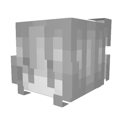 butterflycigs Minecraft avatar head, 3D render