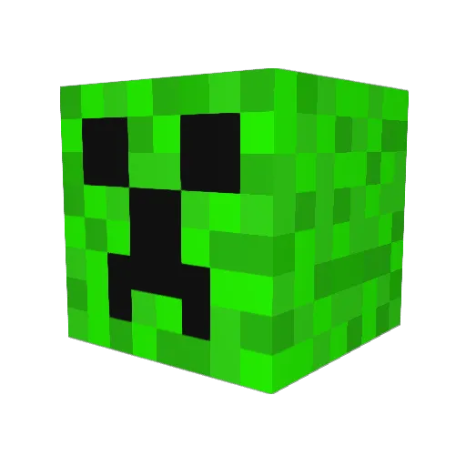 butterflyfrog Minecraft avatar head, 3D render