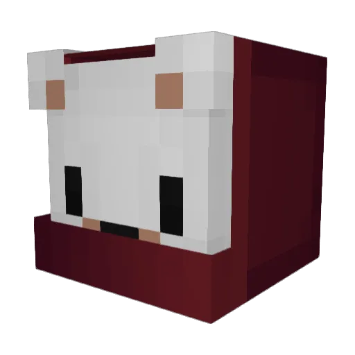 butterkekshoch2 Minecraft avatar head, 3D render