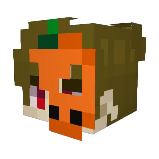 butterkid_ Minecraft avatar head, 3D render