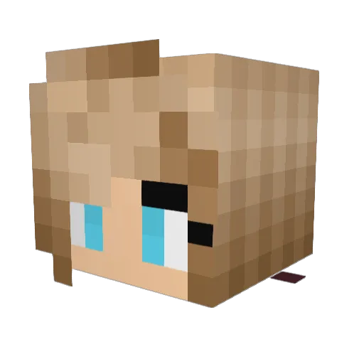butterkuchen2 Minecraft avatar head, 3D render