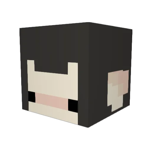 butterme Minecraft avatar head, 3D render
