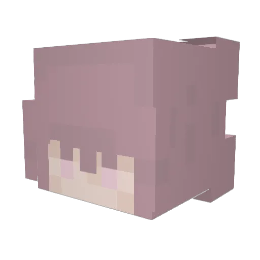 butterminecart44 Minecraft avatar head, 3D render