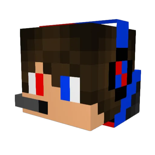 butternixon Minecraft avatar head, 3D render