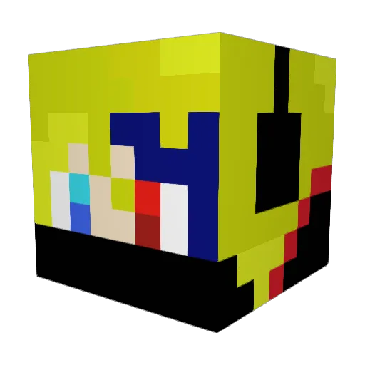 butternuts428 Minecraft avatar head, 3D render