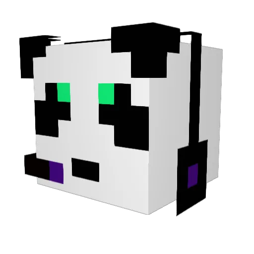 butterpaysmc Minecraft avatar head, 3D render