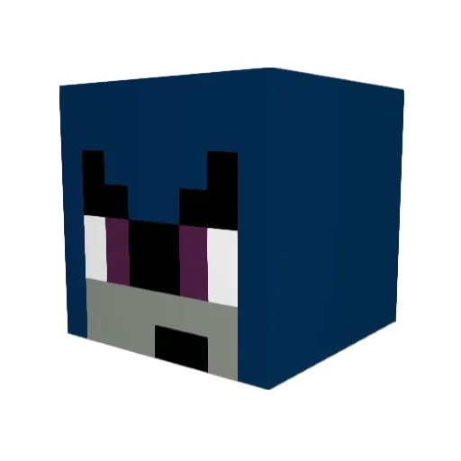 butterrrr Minecraft avatar head, 3D render