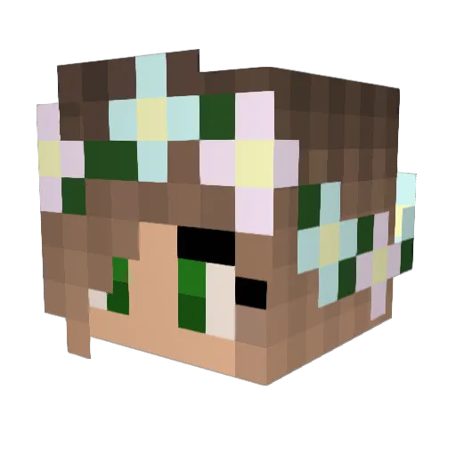 butters0cks Minecraft avatar head, 3D render