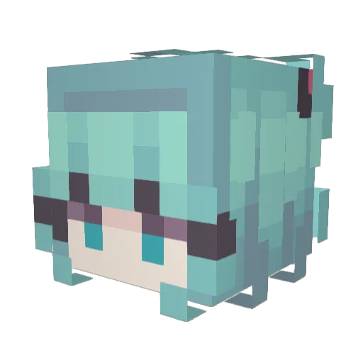 buttersneaker Minecraft avatar head, 3D render