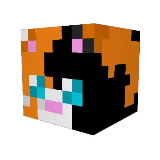 butterthekitty1 Minecraft avatar head, 3D render